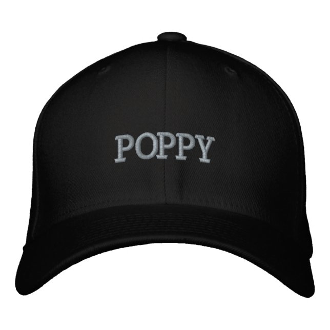 Poppy Grandpa Broderad Keps (Framsida)