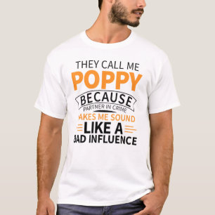 Poppy Grandpa Design för coola Fantastisk T Shirt