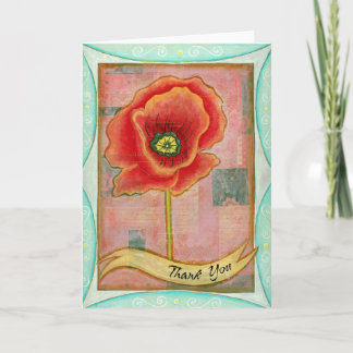 Poppy Greeting Card Kort