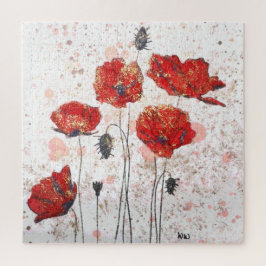 Poppy Guld Jigszle Puzzle Pussel