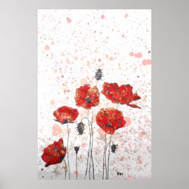 Poppy Guld - Poster