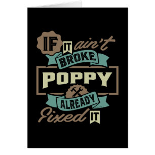 Poppy har redan åtgärdat det hälsningskort