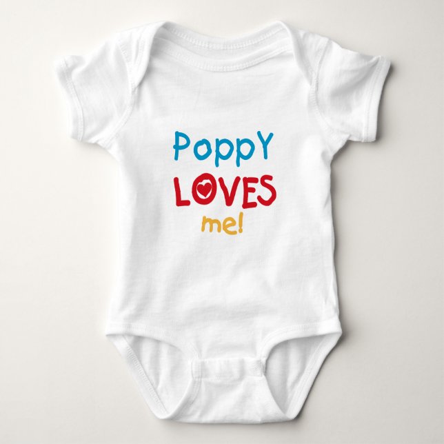 Poppy Kärlek Me T-shirts och presenter (Framsida)