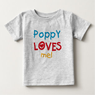 Poppy Kärlek Me T-shirts och presenter