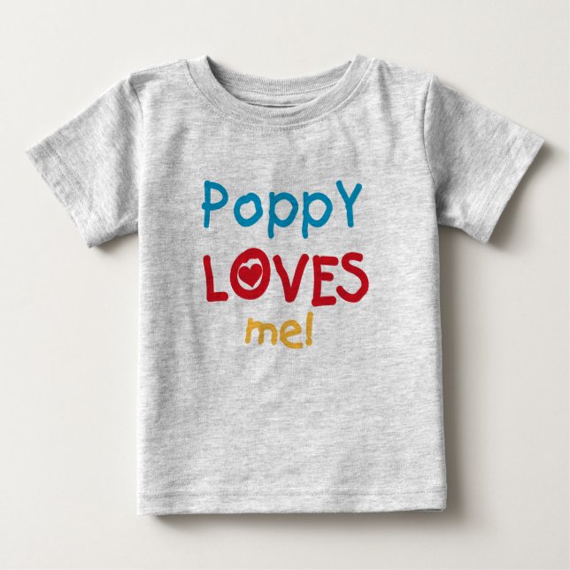 Poppy Kärlek Me T-shirts och presenter (Framsida)