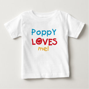 Poppy Kärlek Me T-shirts och presenter