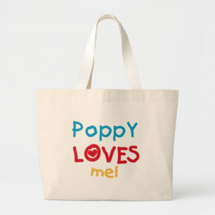 Poppy Kärlek Me T-shirts och presenter Jumbo Tygkasse