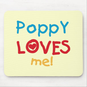 Poppy Kärlek Me T-shirts och presenter Musmatta