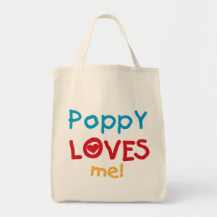 Poppy Kärlek Me T-shirts och presenter Tygkasse