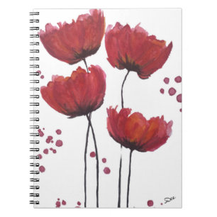 Poppy Kärlek Spiral bärbar dator Anteckningsbok