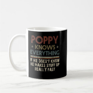 Poppy Know All - Grandpa Gift Kaffemugg