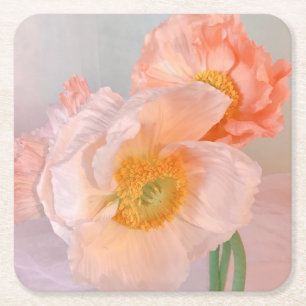 Poppy Love Underlägg Papper Kvadrat