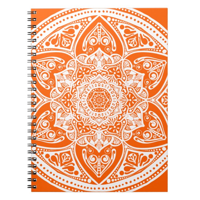 Poppy Mandala Anteckningsbok (Framsidan)