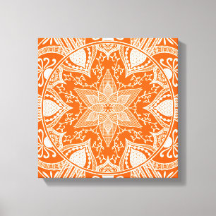 Poppy Mandala Canvastryck