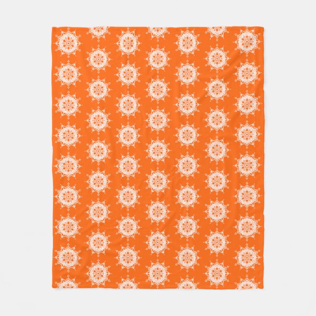 Poppy Mandala Fleecefilt (Framsidan)