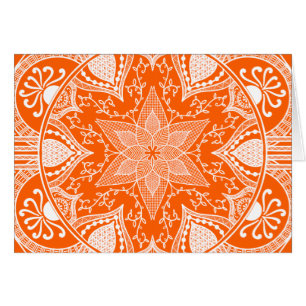 Poppy Mandala Hälsningskort