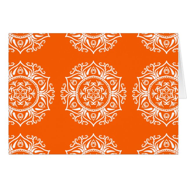 Poppy Mandala Hälsningskort (Framsidan Horizontal)