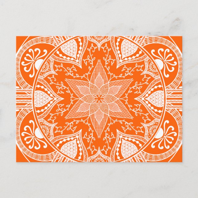 Poppy Mandala Vykort (Framsida)