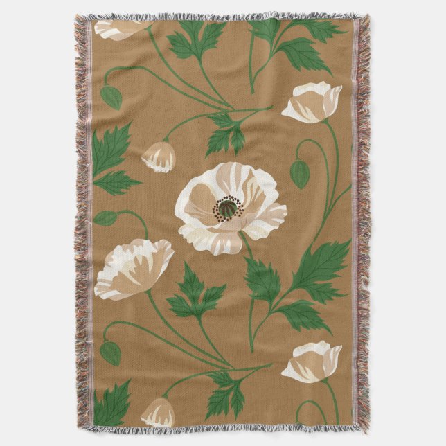 Poppy Meadow Filt (Framsidan Vertikal)