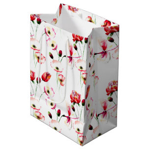 Poppy Mönster On White