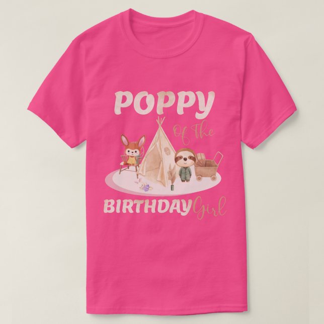 Poppy of the Birthday Boy T Shirt (Design framsida)