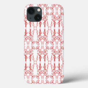 Poppy Outline, Red on White, iPad Case-Mate Fodral