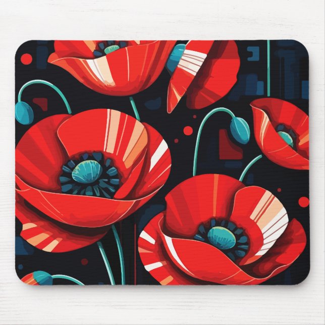 Poppy Papaver flowers Musmatta (Framsidan)