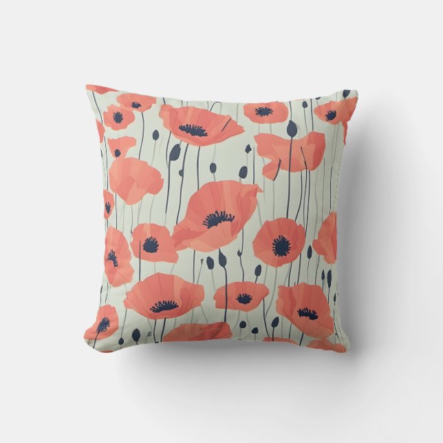 Poppy Paradise Kudde (Framsida)