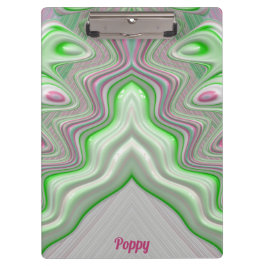 POPPY ~ PASTEL 3D! Pink, Green and White GLOSSY