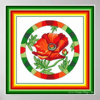 Poppy Print Poster