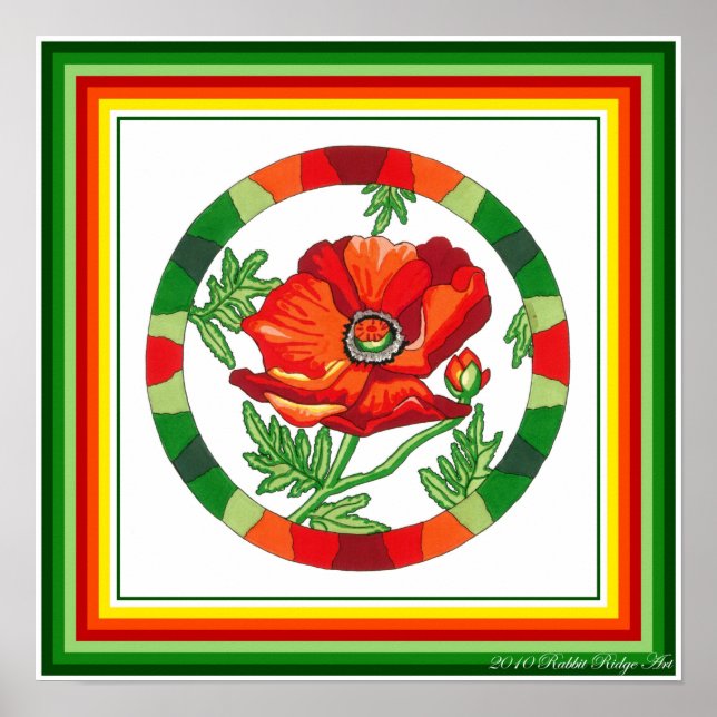 Poppy Print Poster (Framsidan)