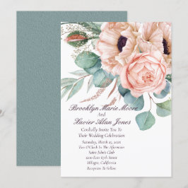 Poppy Radiance Bröllop Inbjudningar