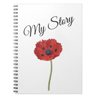 Poppy Red Anteckningsbok