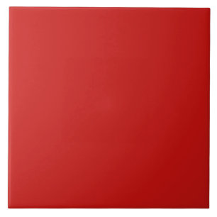POPPY RED (fast, djupt röd färg) ~ Kakelplatta