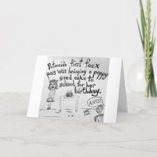 Poppy Seed Cake Faux Pas Kort
