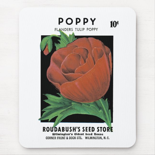 Poppy Seed Packet Label Musmatta (Framsidan)