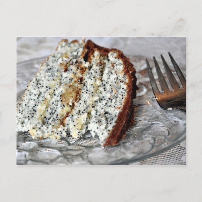 Poppy Seed Torte Recipe Vykort (Framsida)