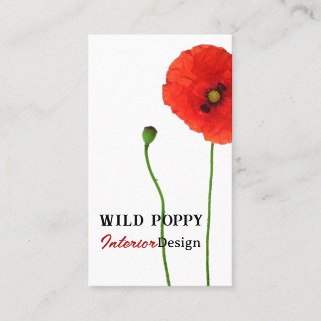 Poppy Simpity Visitkort (Framsida)