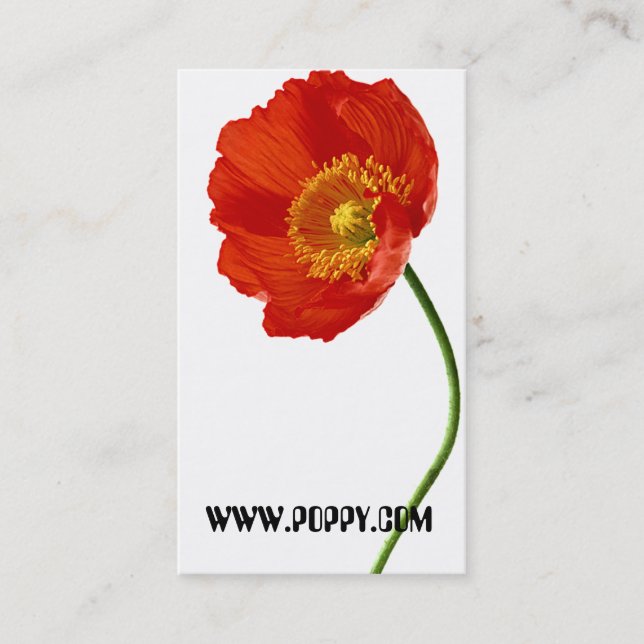Poppy Simpity Visitkort (Framsida)