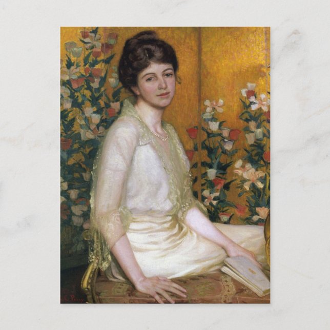 Poppy Skärm av Lilla Cabot Perry Vykort (Framsida)