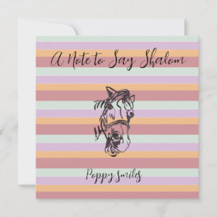 Poppy smiles candy rand Sticker Inbjudningar