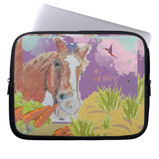 Poppy Smiles Laptop Fodral (Framsidan)