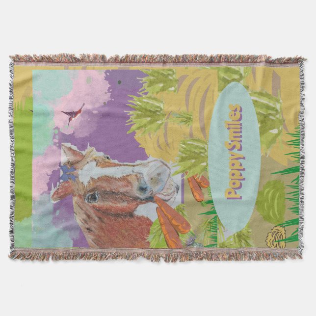 Poppy smiles roligt färg filt (Framsidan)