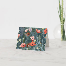 Poppy Summer Meadow Tack Kort