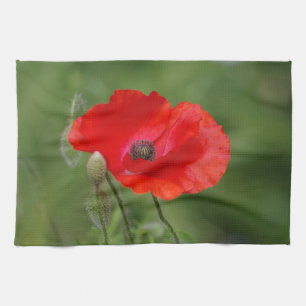 Poppy Tea Towel Kökshandduk
