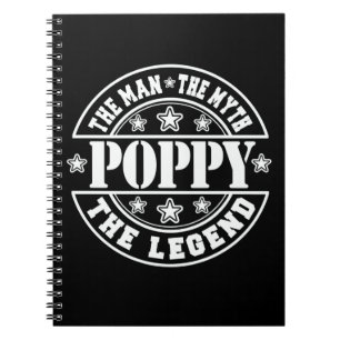 Poppy the Man the Myth the Legend Fars dag Anteckningsbok
