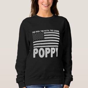Poppy the Man the Myth the Legend Grandpa Far T Shirt