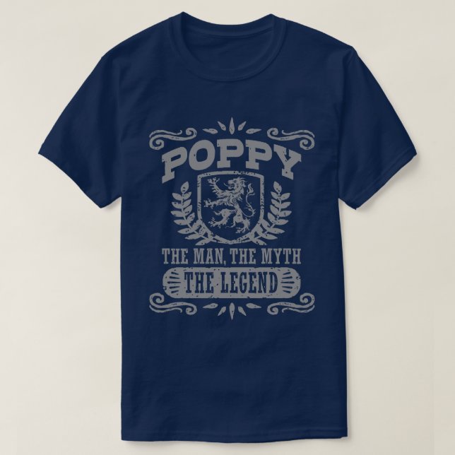 Poppy the Man the Myth the Legend Tee (Design framsida)