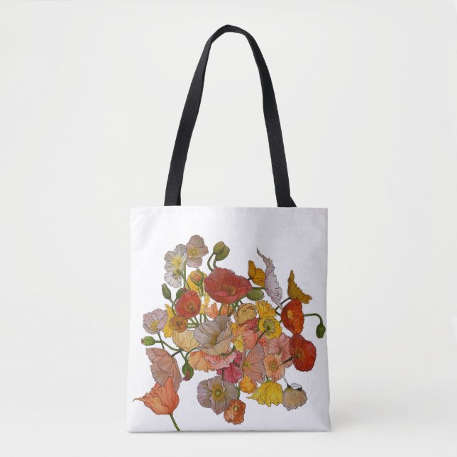Poppy Tote Bag Tygkasse (Framsida)