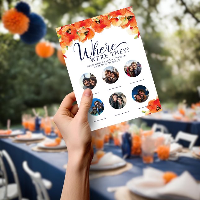 Poppy, var de var Möhippa Party Game? (Poppy Where Were They Wedding Shower Party Game)